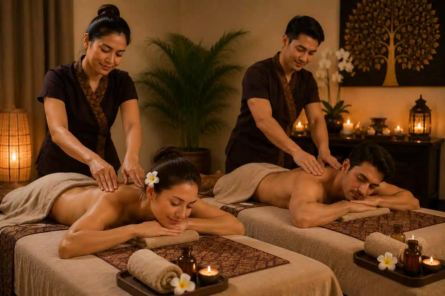 Couples massage room