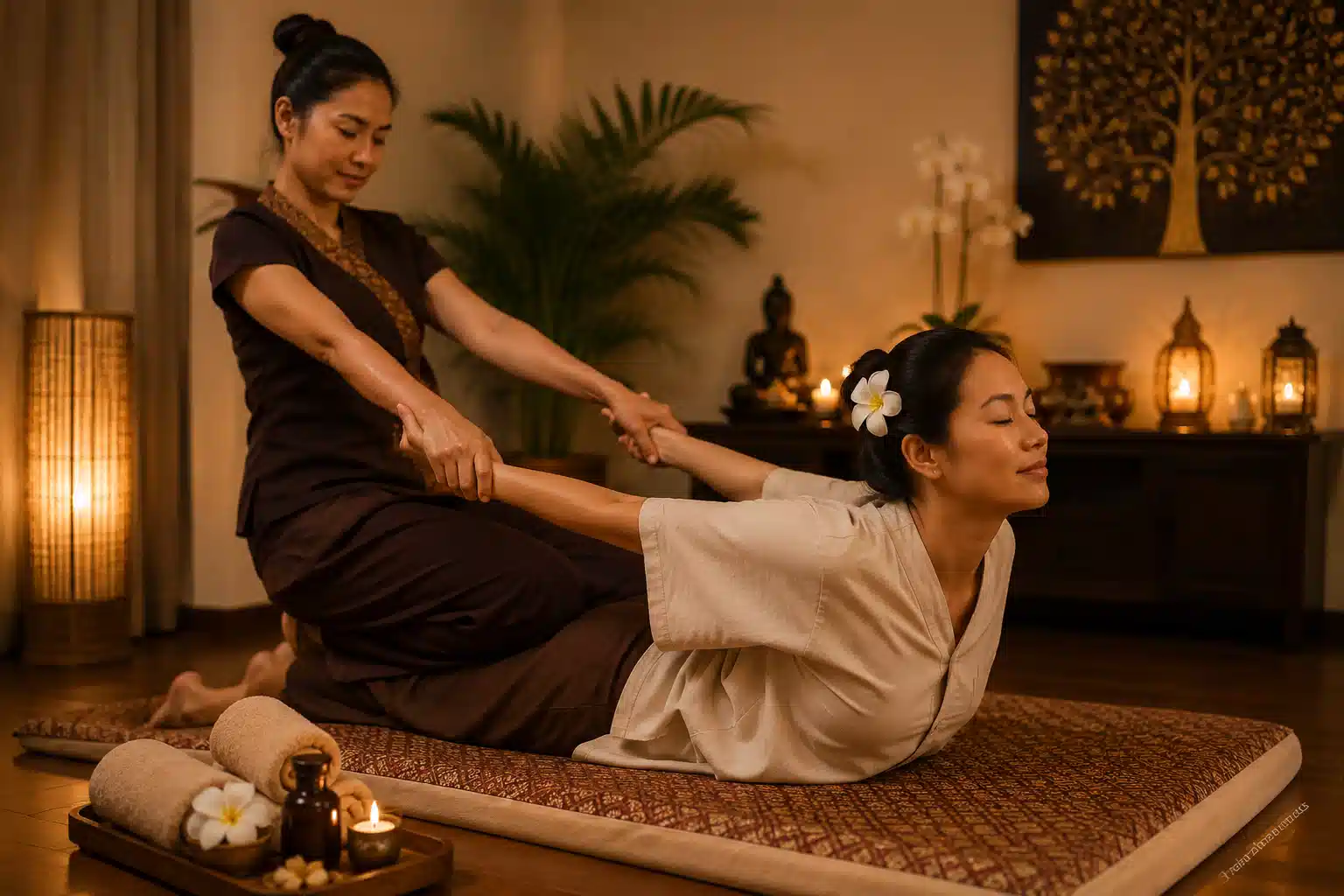 Traditional Thai massage treatment